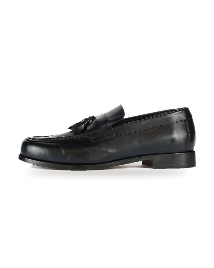 Levi Tassel Blue Calfskin